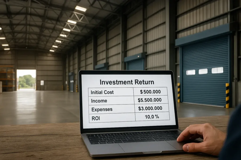Cómo calcular el retorno de inversión de una bodega industrial