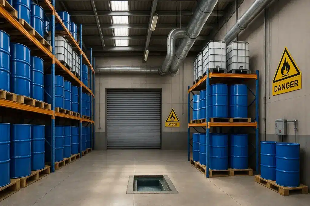 Descubre cómo diseñar una bodega para productos químicos en Guatemala con seguridad, ventilación y normativas. ¡Planifica adecuadamente tu proyecto!