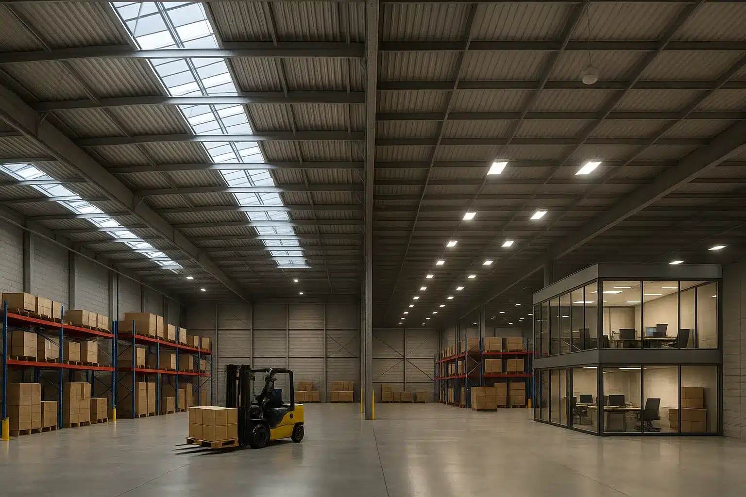 Iluminación en ofibodegas