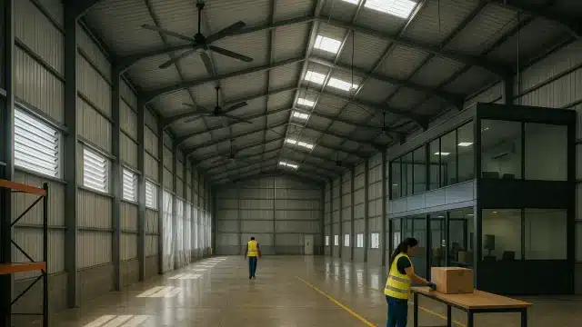 Ventilación y confort térmico en ofibodegas